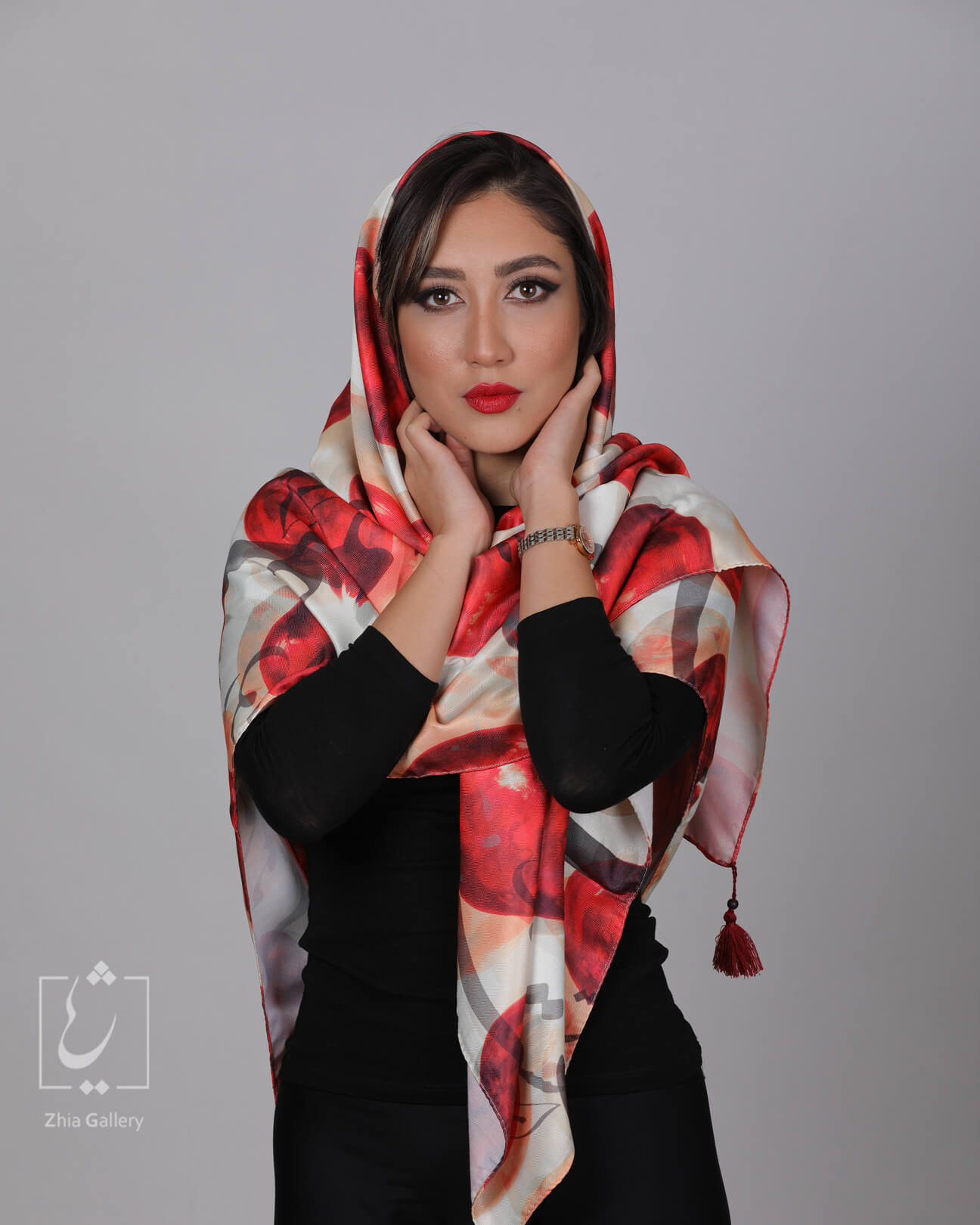 روسری انار حافظ یلدا کد 1045 ژیا گالری